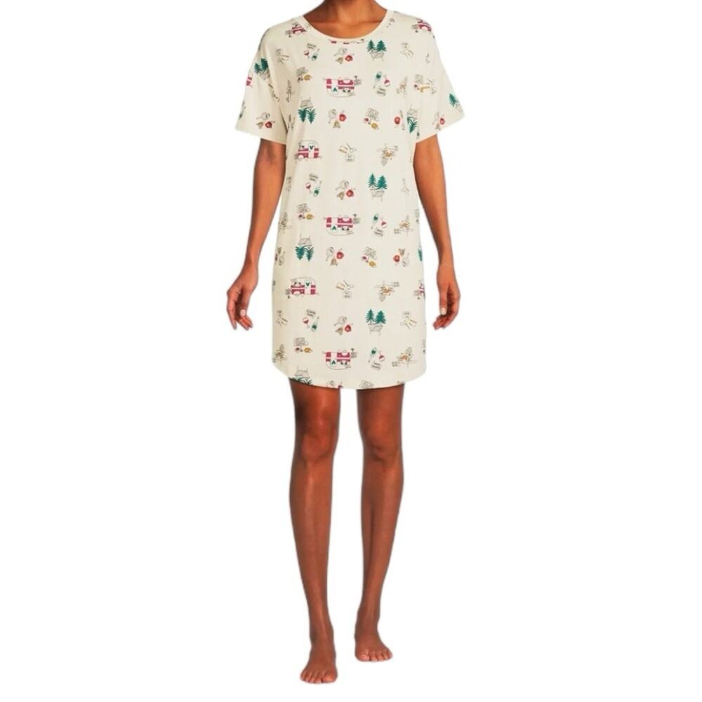 Secret Treasures Large XL Multicolor Glamping Sleep Shirt